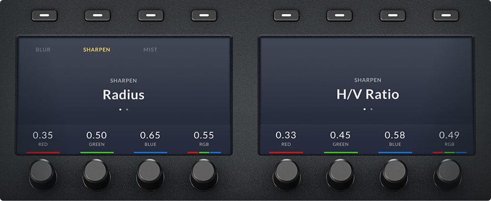 DaVinci Resolve Mini Panel – Displays and soft knobs