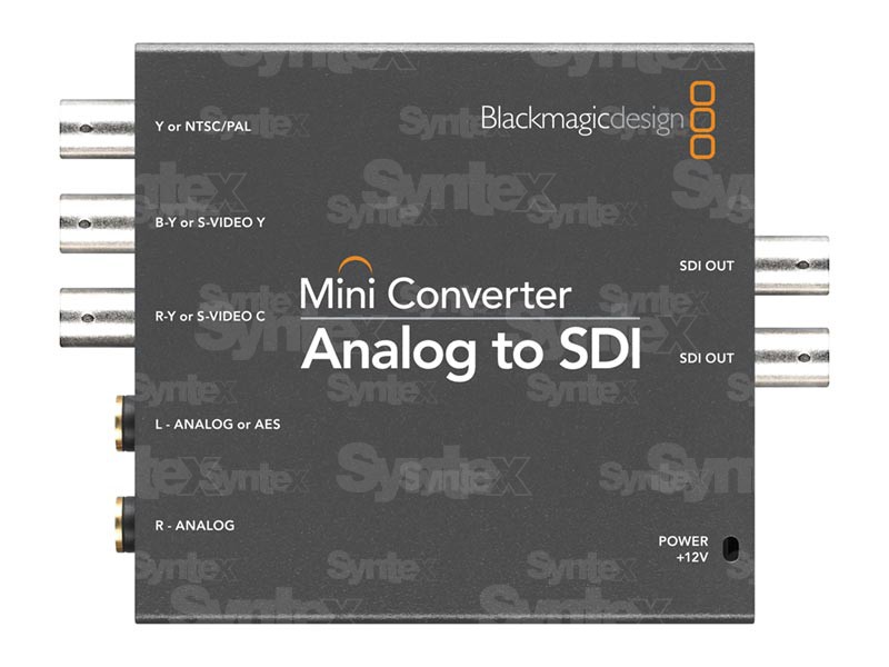 Analog to SDI converter connections