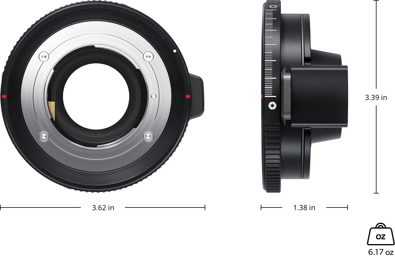 Blackmagic Design URSA Mini Pro F Mount – Dimensions and weight