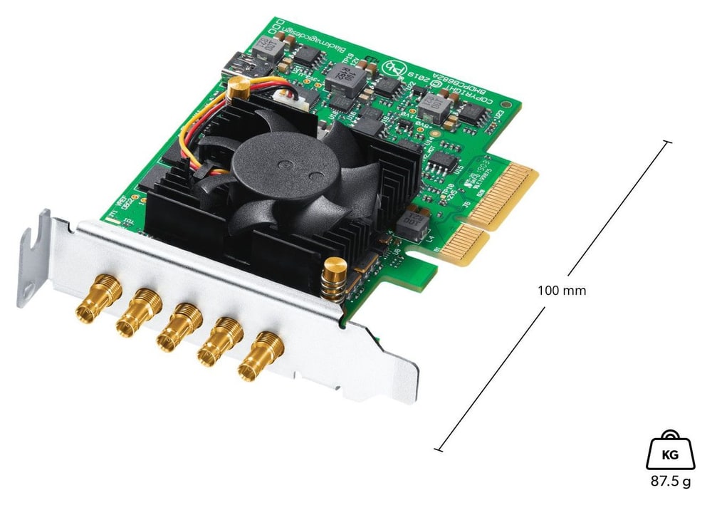 DeckLink Duo 2 Mini – Low profile, DIN 1.0/2.3 connectors