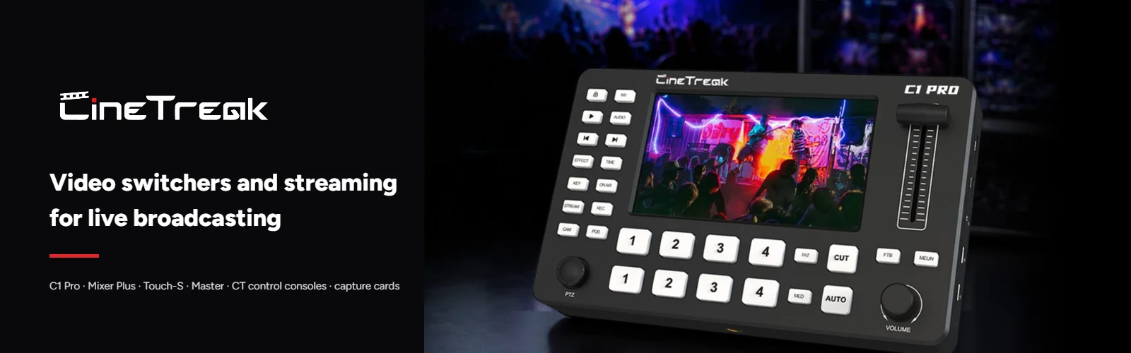 CineTreak – video switchers and streaming for live broadcasting