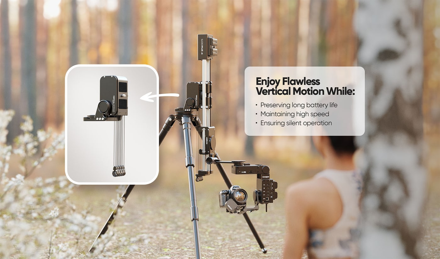 A vertical motion solution in true edelkrone style — unconventional, yet surprisingly advantageous.