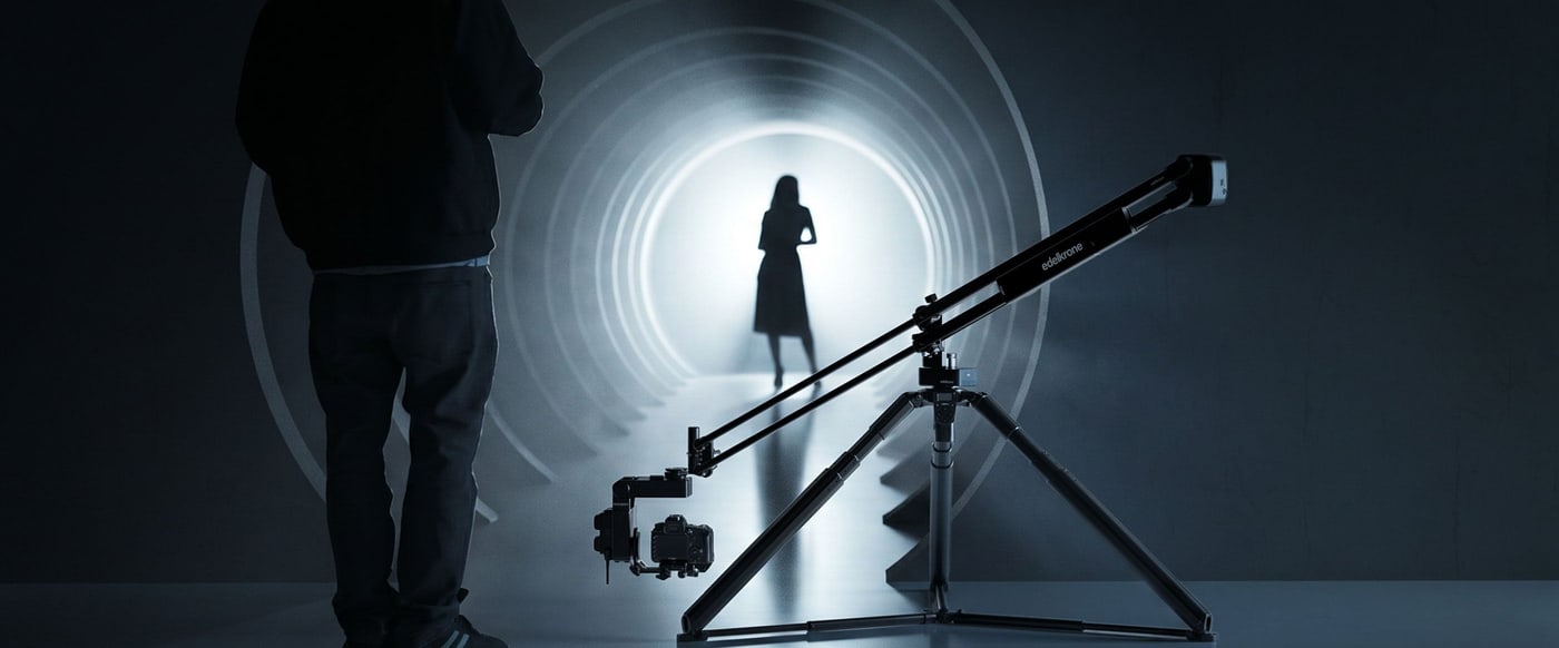 A large motorized jib for sweeping camera moves