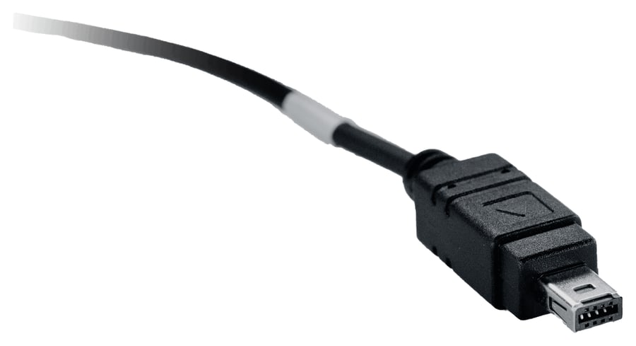 Where the cable connects