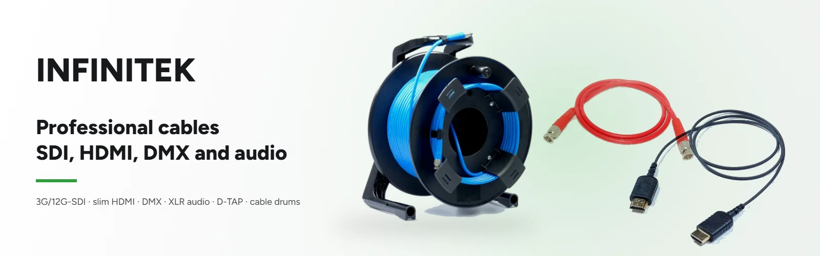Infinitek – professional SDI, HDMI, DMX and audio cables