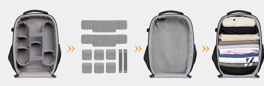Camera backpack or everyday backpack