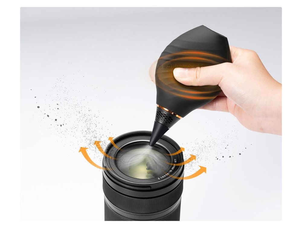 A strong airflow without contact