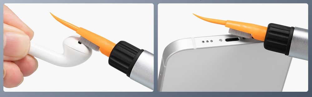 Brush and carbon head for optics