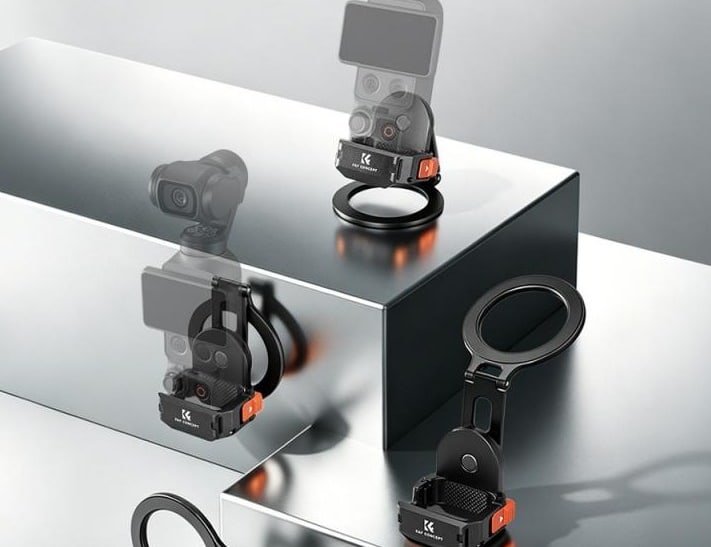 Three-axis angle adjustment