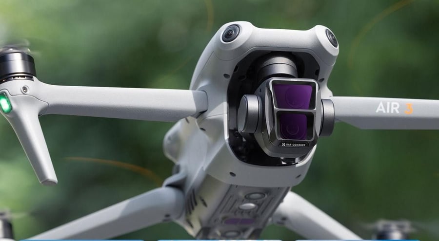 Filters straight onto the drone camera