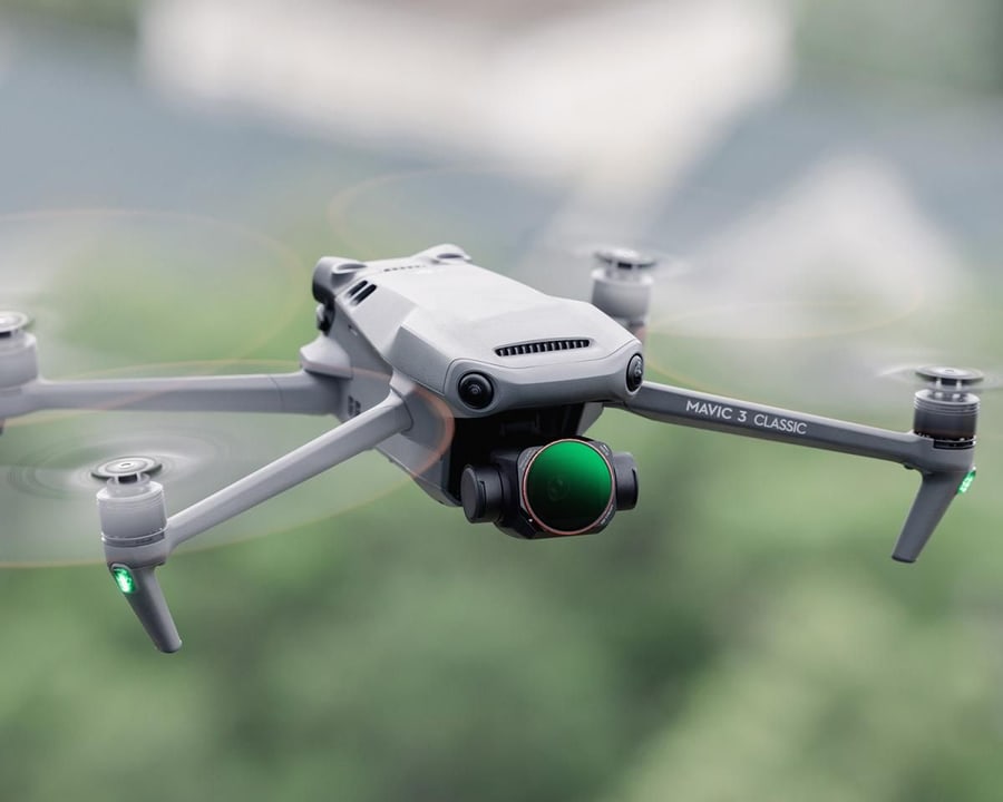 Filters straight onto the drone camera