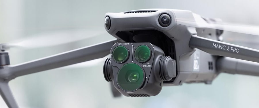 Filters straight onto the drone camera
