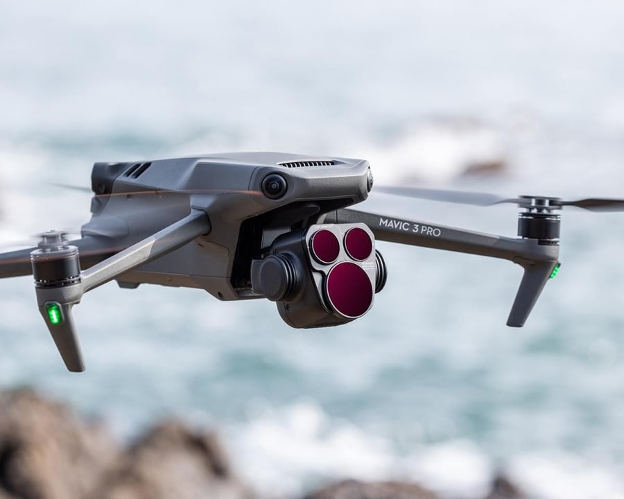 Filters straight onto the drone camera