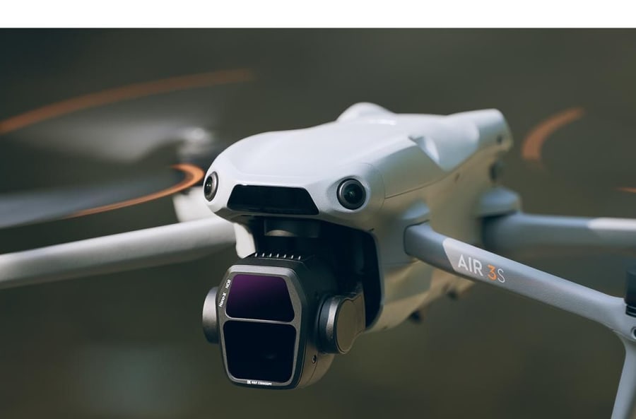 Filters straight onto the drone camera
