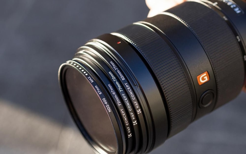 Smaller filters on a larger lens