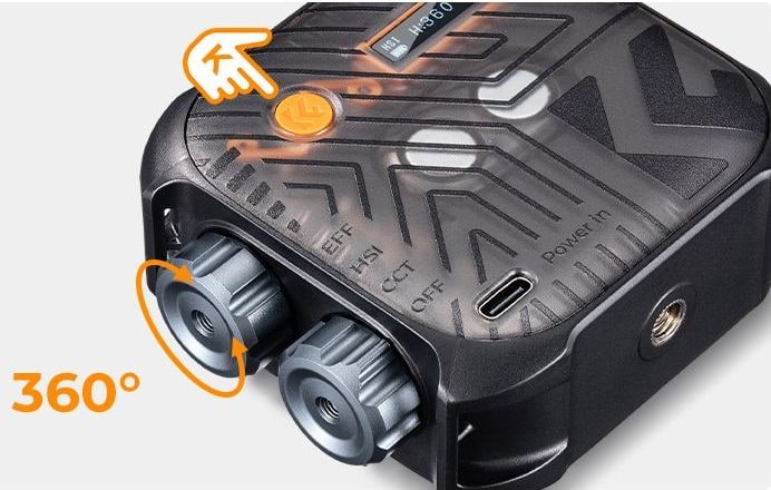 Fine control with knobs