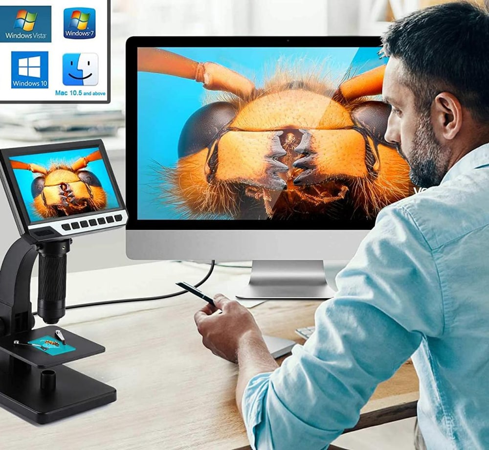 The image on a computer monitor too