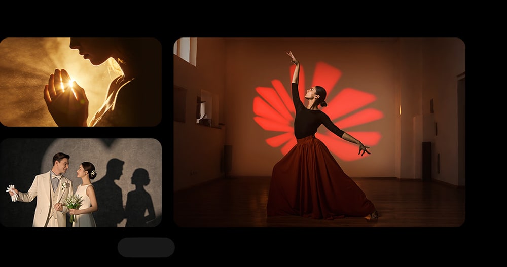 Light patterns for portraits