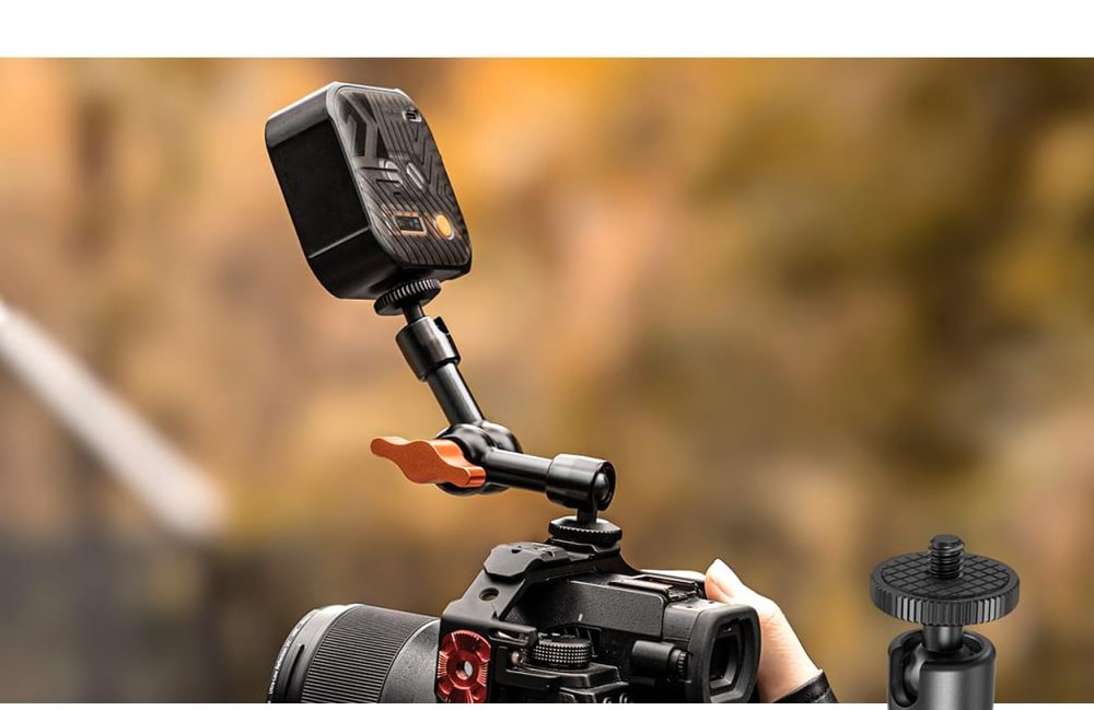 On a tripod, cage or table
