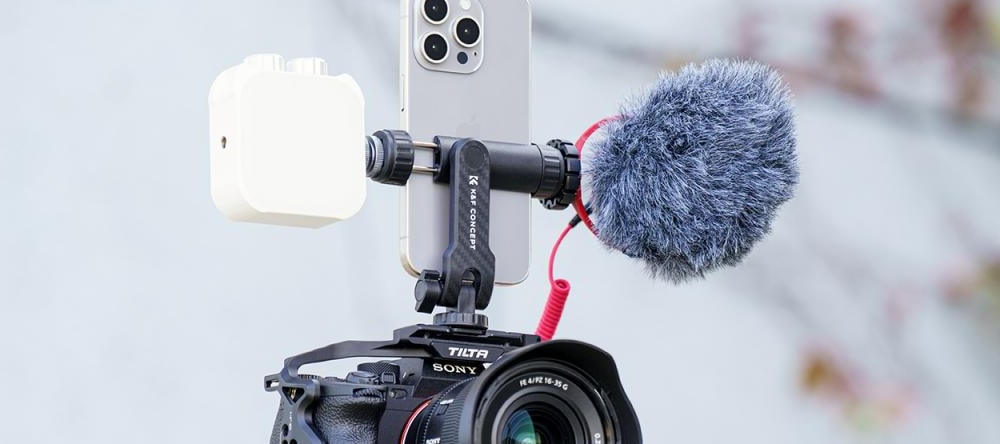 Light and microphone at once