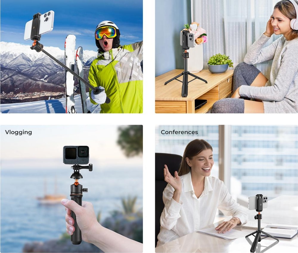 For trips, vlogs and meetings
