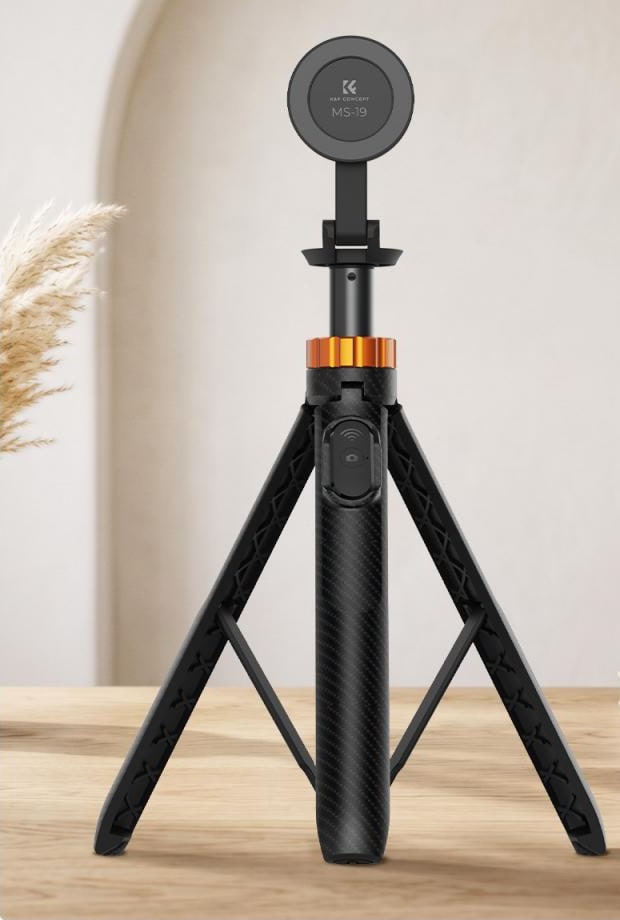 A tripod indoors and out