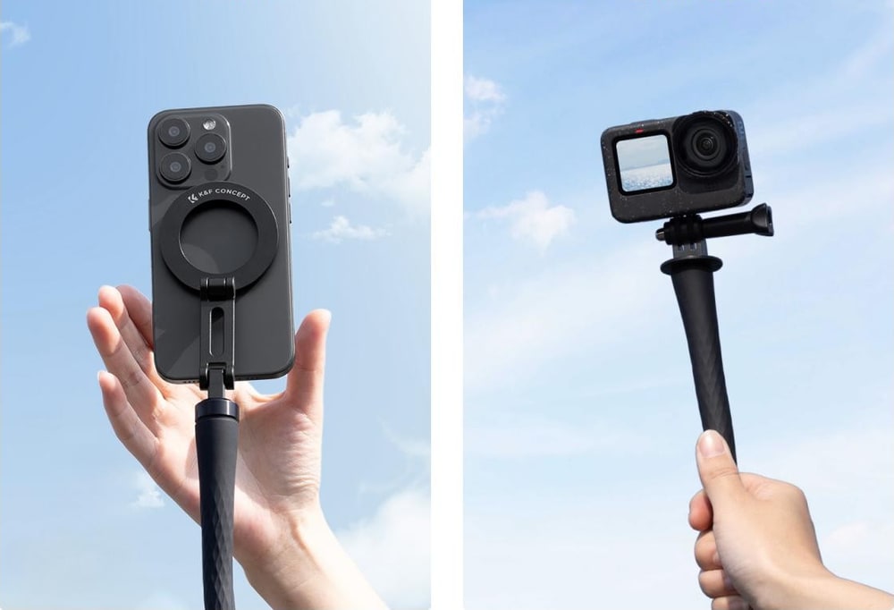Phone and action camera