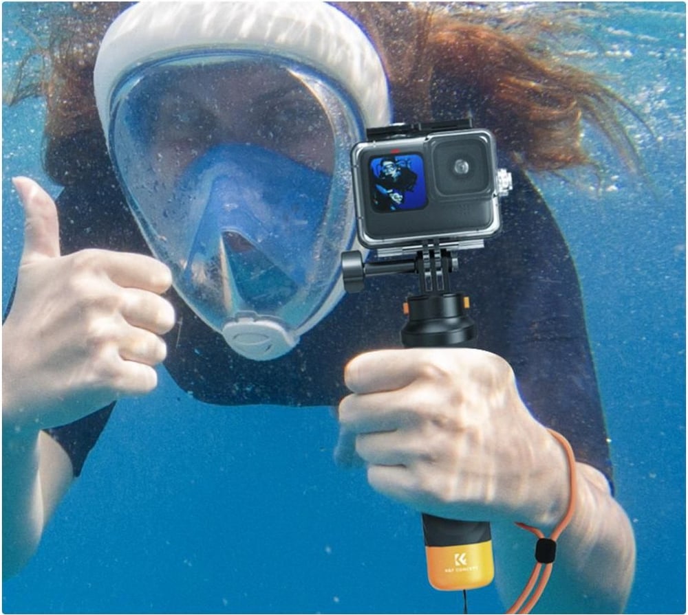 Underwater and on the surface