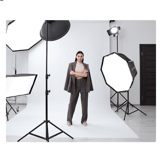 Soft light in the studio and on set