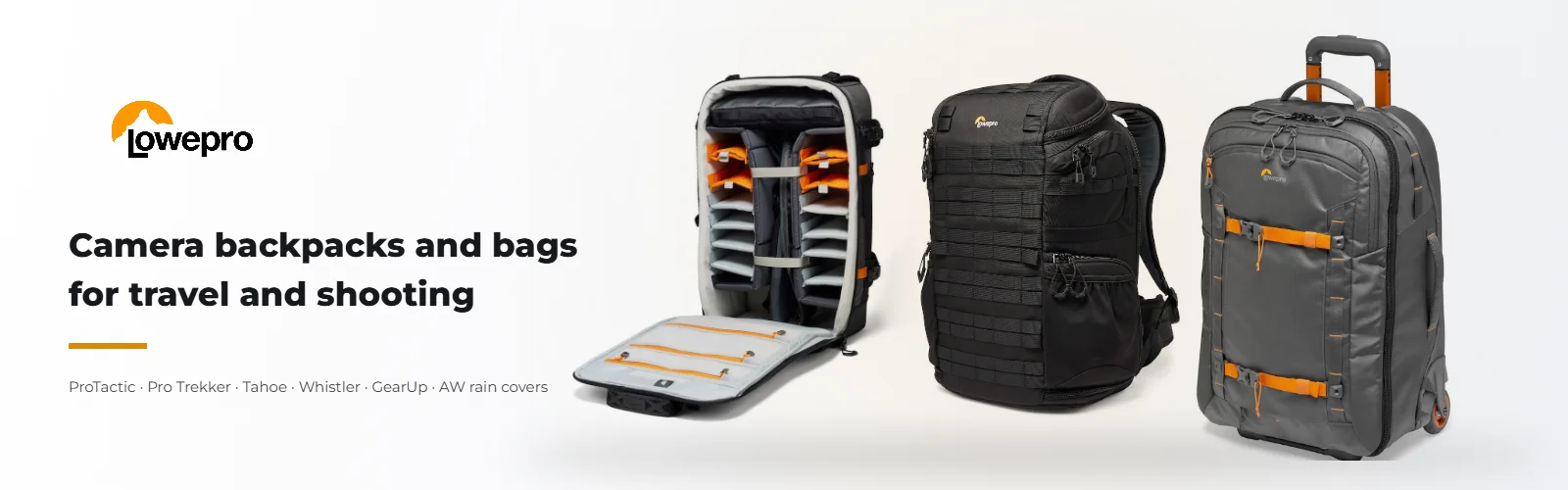 Lowepro – camera backpacks and bags for travel and shooting