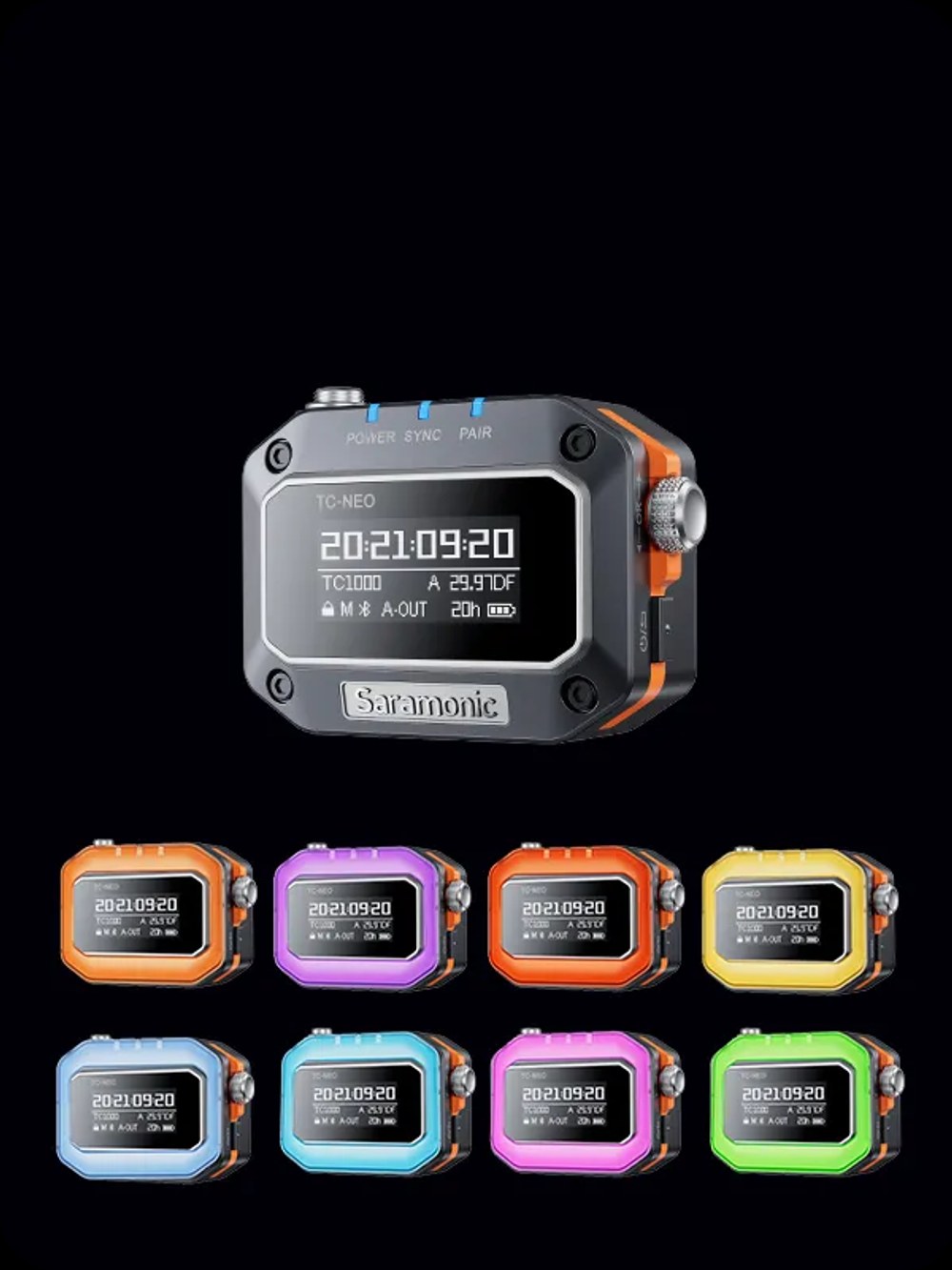Coloured silicone cases to tell units apart