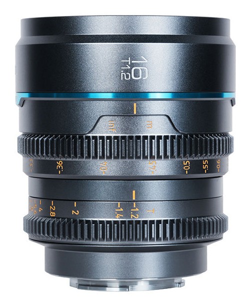 Sirui Nightwalker 16mm T1.2 S35 Manual Focus Cine Lens (Sony E, Metal Gray)