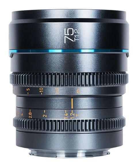 Sirui Nightwalker 75mm T1.2 S35 Manual Focus Cine Lens (MFT, Metal Gray)