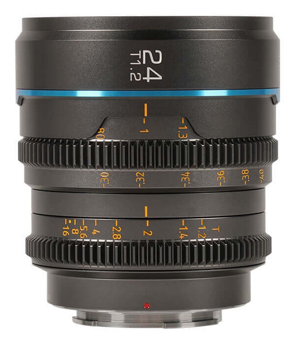 Sirui Nightwalker 24mm T1.2 S35 Manual Focus Cine Lens (MFT, Metal Gray)