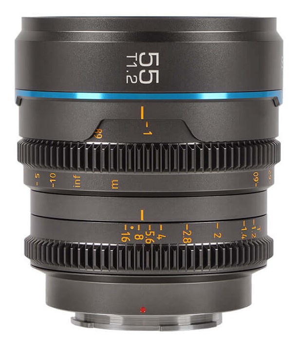 Sirui Nightwalker 55mm T1.2 S35 Manual Focus Cine Lens (L-Mount, Metal Gray)
