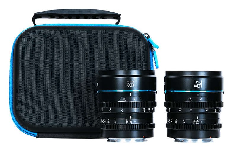 Sirui Nightwalker 16/75mm T1.2 S35 Cine Lens Set (MFT, Black)