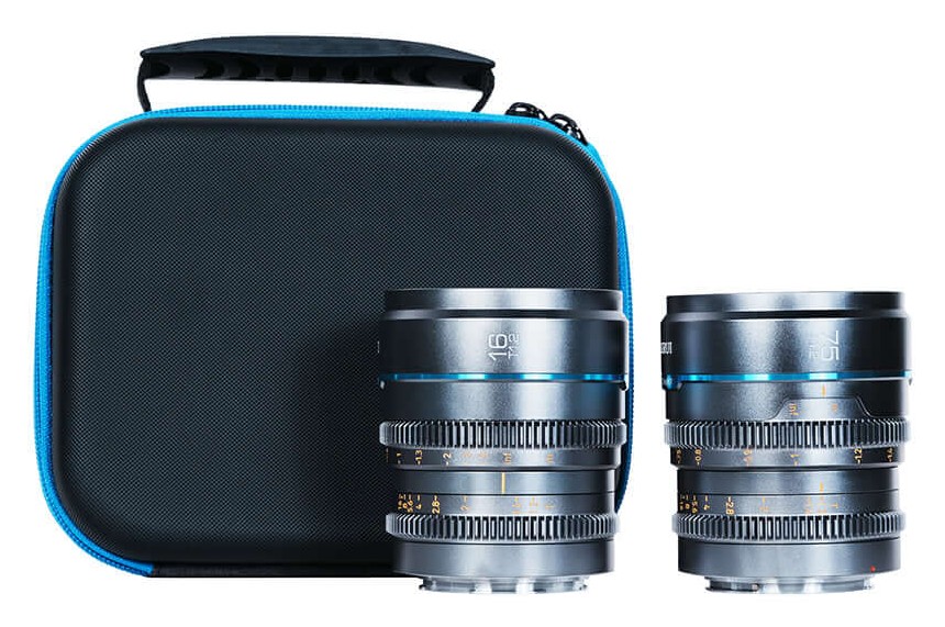 Sirui Nightwalker 16/75mm T1.2 S35 Cine Lens Set (MFT, Metal Gray)