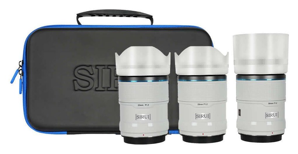 Sirui Sniper 23/33/56mm F1.2 APS-C AF 3-Lens Kit, Fuji X, White