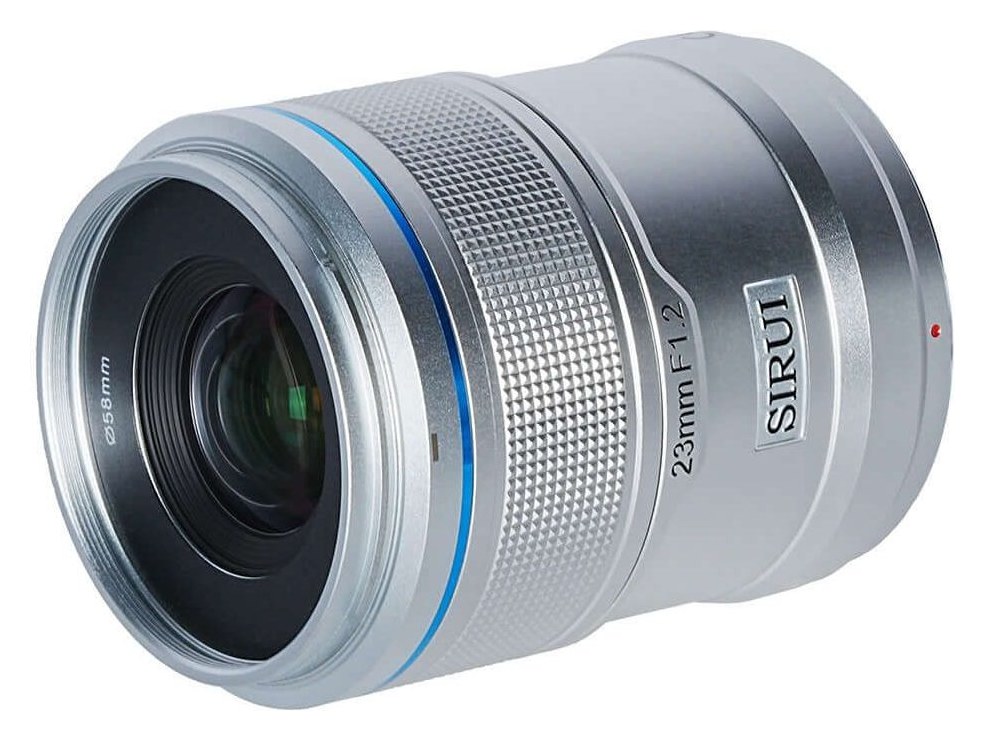 Sirui Sniper 23mm F1.2 APS-C AF Lens, Fuji X, Silver – Silver version: aluminium alloy