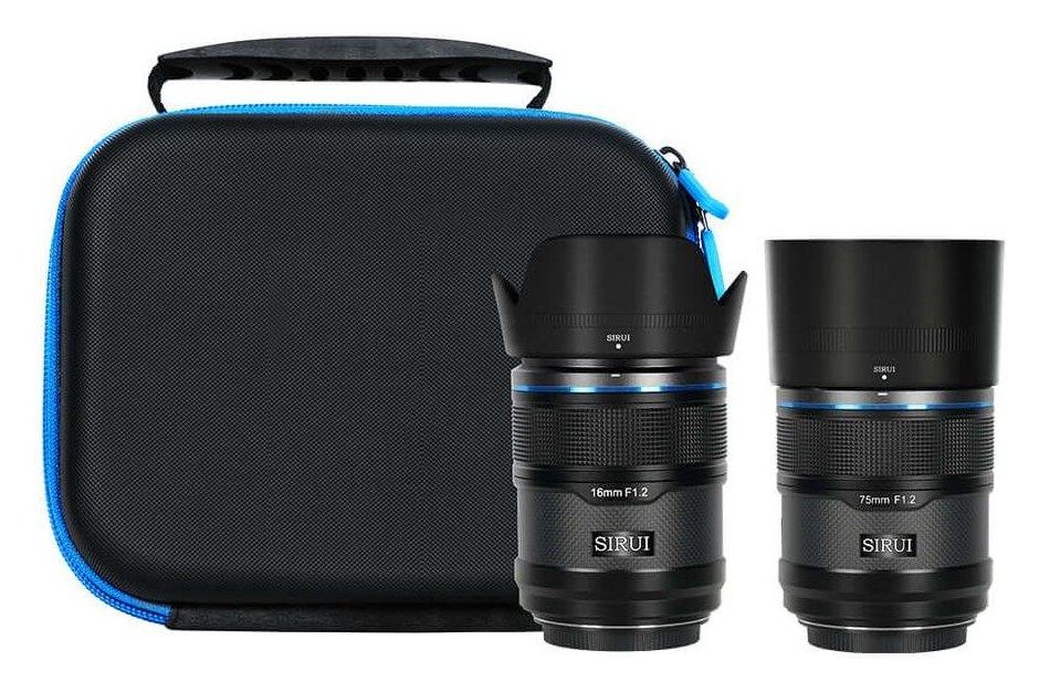 Sirui Sniper 16/75mm F1.2 APS-C AF 2-Lens Kit, Fuji X, Black