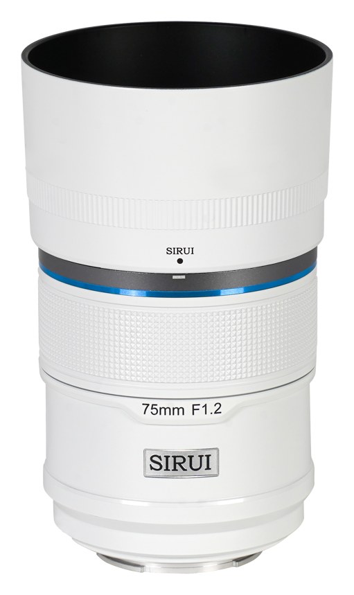 Sirui Sniper 75mm F1.2 APS-C AF Lens, Sony E, White – White version: ceramic coating