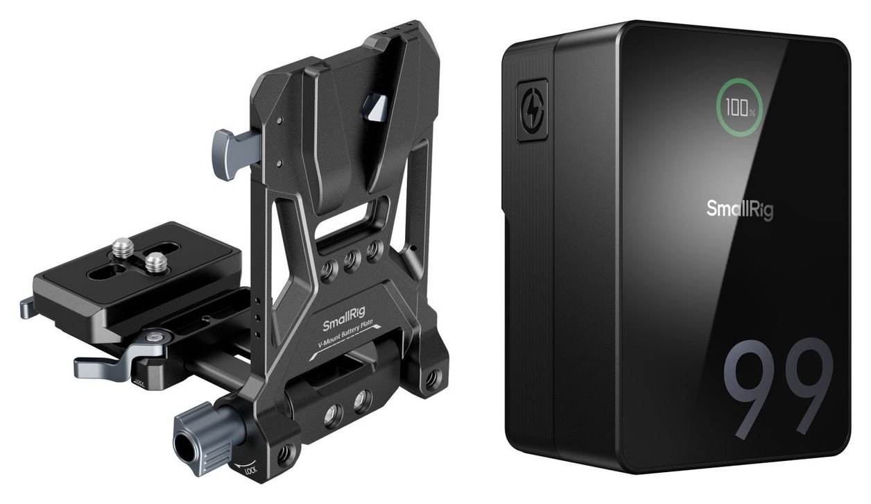 99 Wh V-mount battery with folding plate