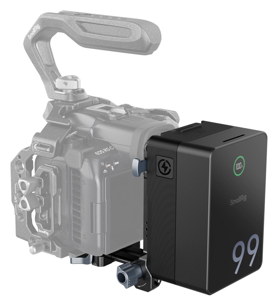 99 Wh V-mount battery with folding plate
