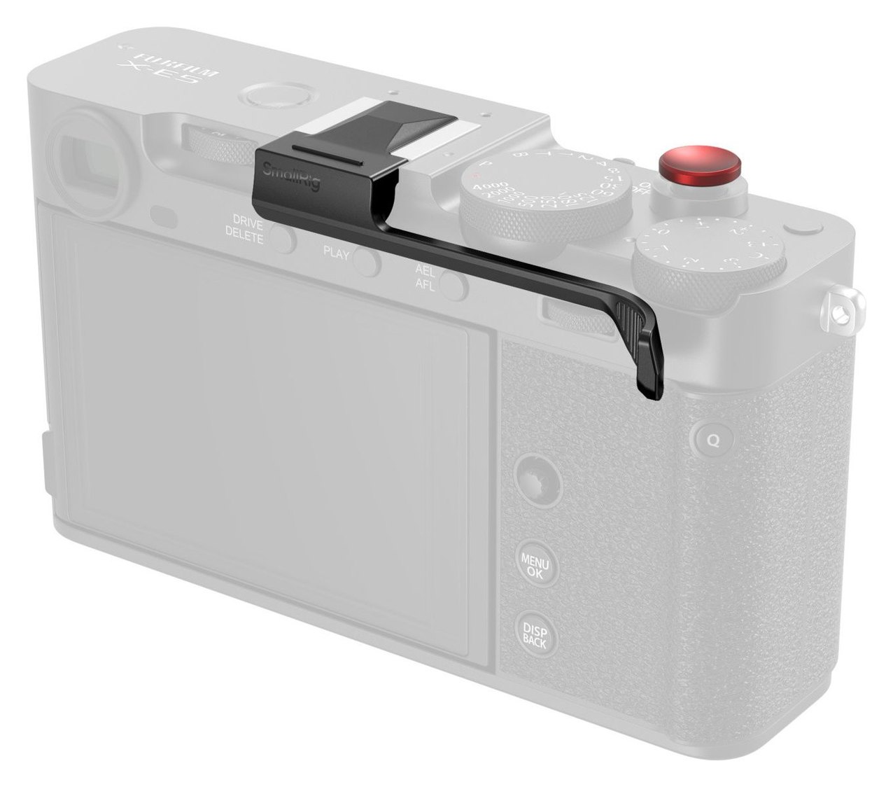 Hot shoe thumb grip for FUJIFILM X-E5