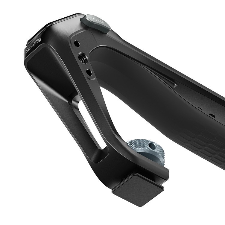 Top handle with a cold shoe mounting base