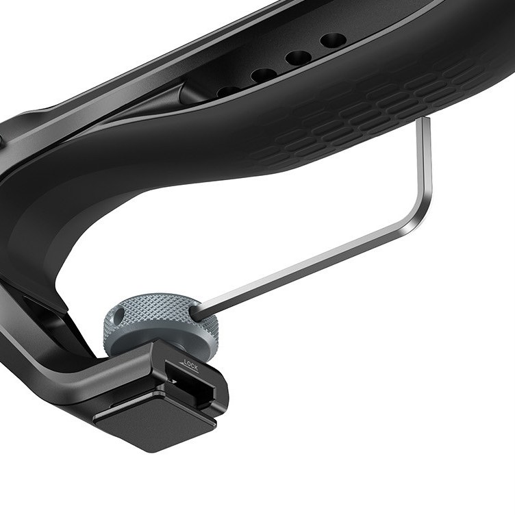 Top handle with a cold shoe mounting base