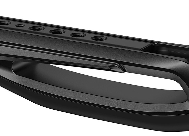 Top handle with a cold shoe mounting base