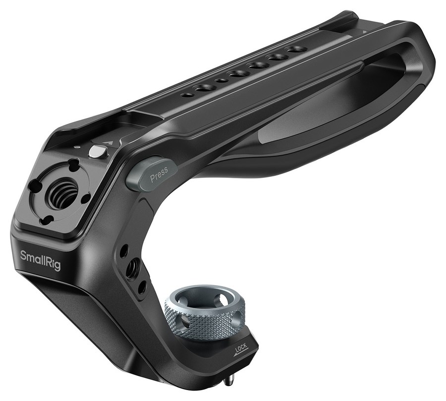 Top handle with an ARRI locating mount