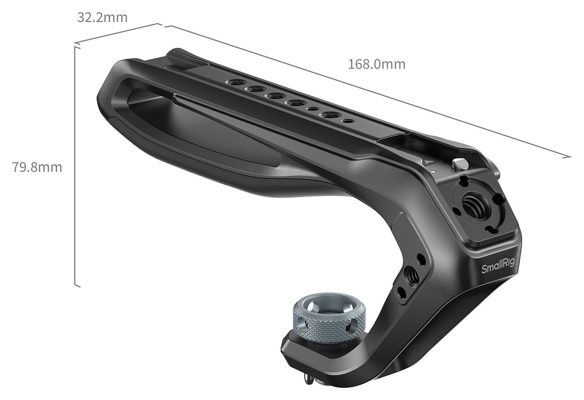 Top handle with an ARRI locating mount