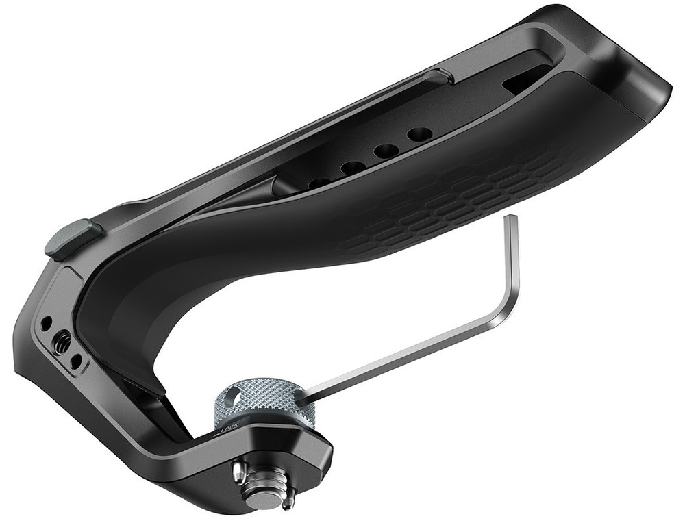 ARRI top handle with a rotating monitor mount